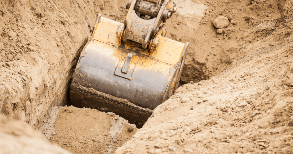 how to dig a drainage trench