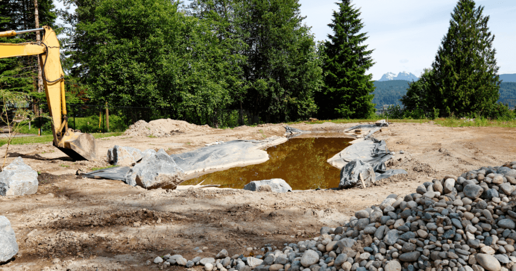 pond excavation